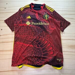 Adidas Seattle Sounders Bruce Lee Authentic 23/24 MLS Red Soccer Jersey Mens XL